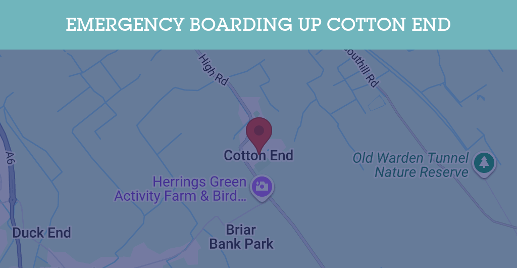 Emergency Boarding Up Services in Cotton End - MK45